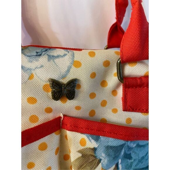 Pioneer woman lunch tote red 10x7x10 insulated - Picture 2 of 7